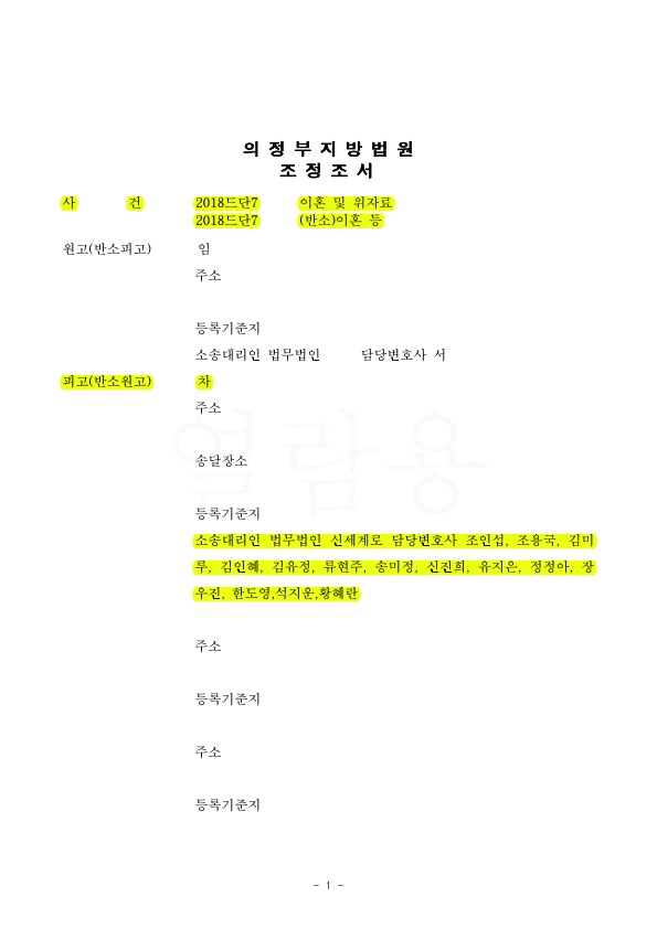 이혼하며 아버지가 친권양육권가지고, 아파트(2억 5천상당) 명의 찾아오는 것으로 승소