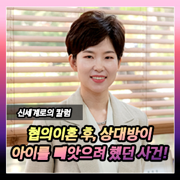 협의이혼 이후 시댁에서 아이들 빼앗아 가려 한 사건 이미지
